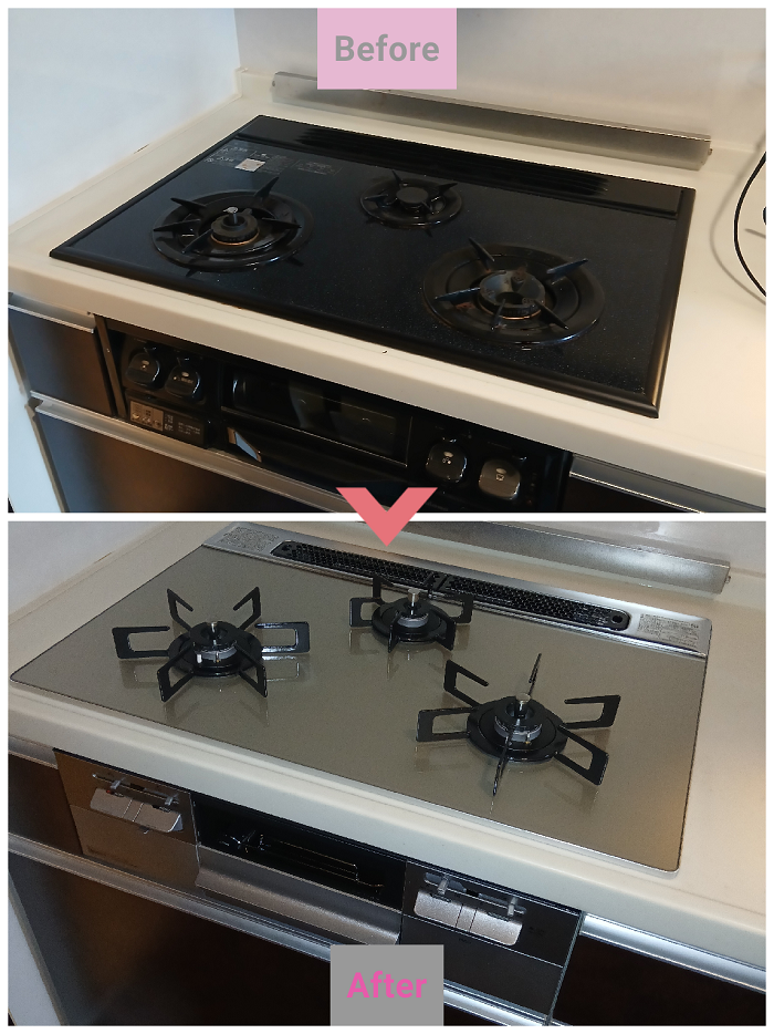 仙台市若林区　K様　ビルトインコンロ交換
